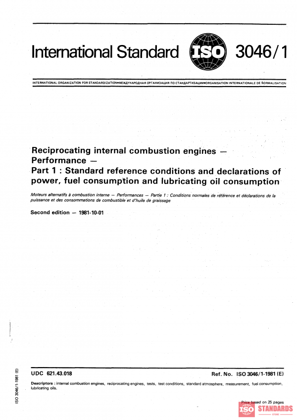 ISO 3046-1:1981 PDF
