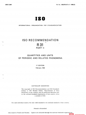 ISO/R 31-2:1958 PDF
