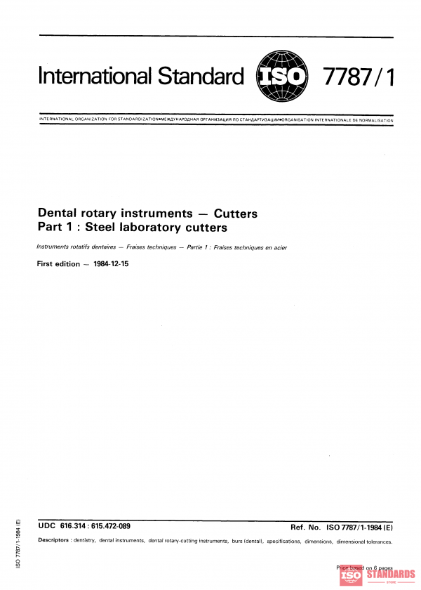 ISO 7787-1:1984 PDF