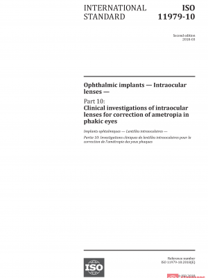 ISO 11979-10:2018 PDF
