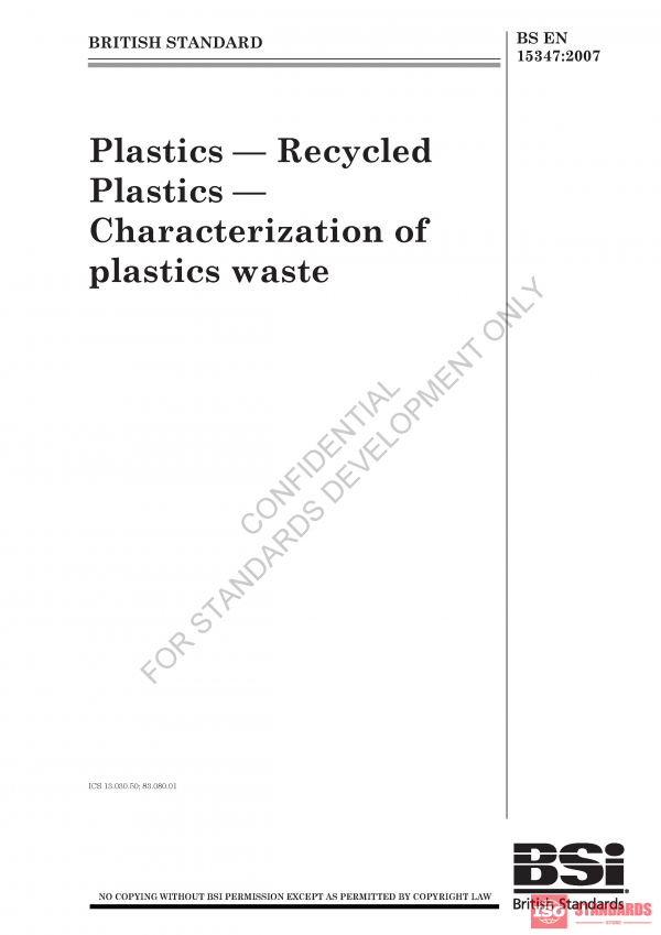 BS EN 15347 :2007 PDF