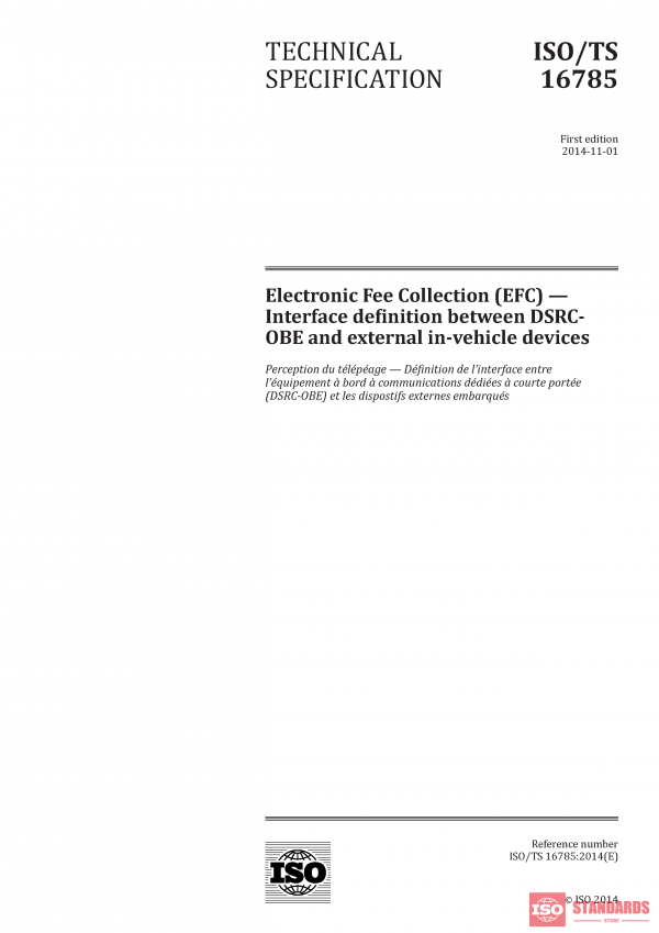 ISO/TS 16785:2014 PDF