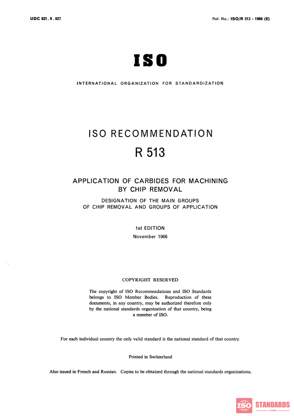 ISO/R 513:1966 PDF