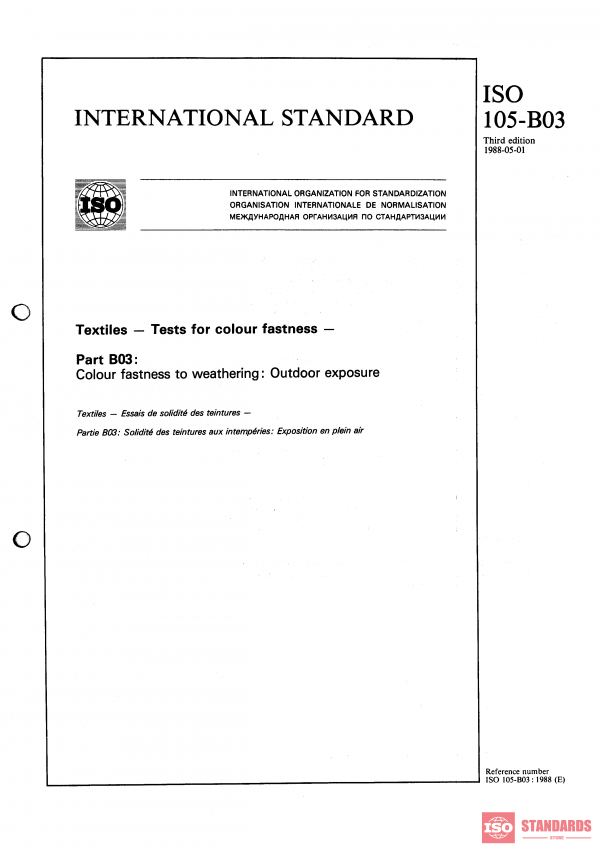 ISO 105-B03:1988 PDF