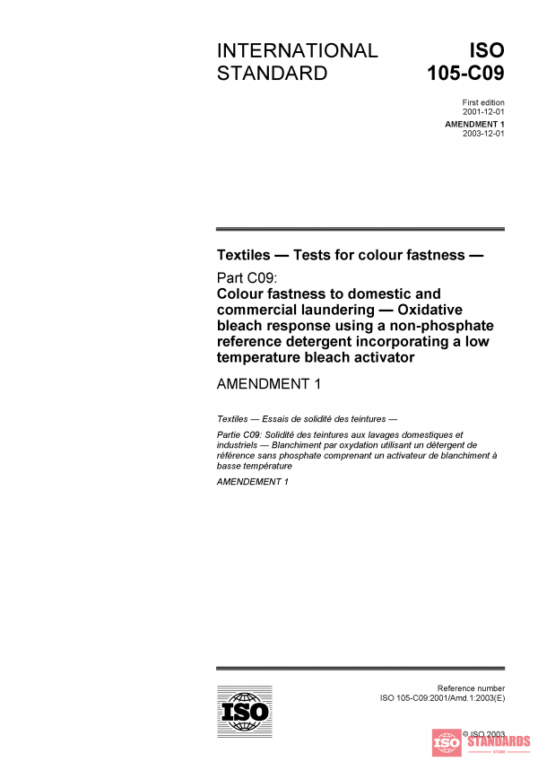 ISO 105-C09:2001/Amd 1:2003 PDF