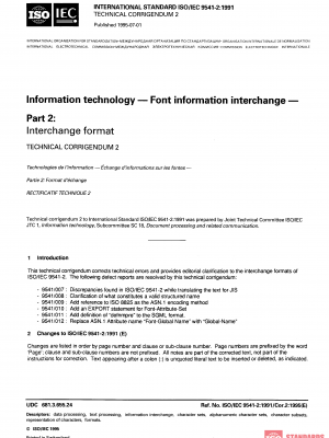 ISO/IEC 9541-2:1991/Cor 2:1995 PDF