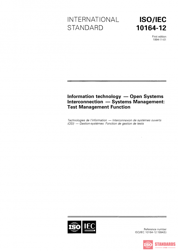 ISO/IEC 10164-12:1994 PDF