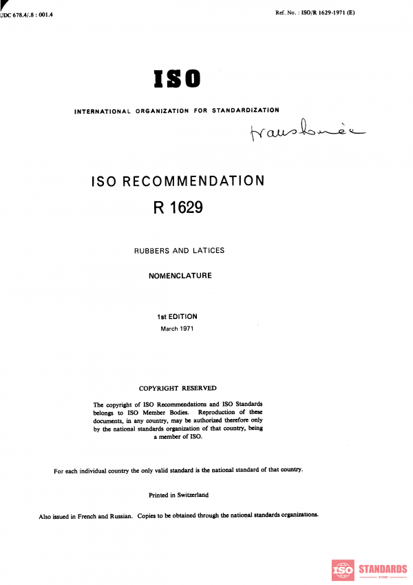 ISO/R 1629:1971 PDF