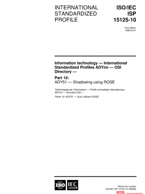 ISO/IEC ISP 15125-10:1999 PDF