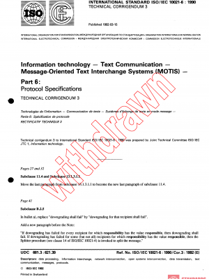 ISO/IEC 10021-6:1990/COR3:1992 PDF