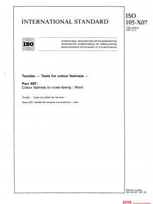 ISO 105-X07:1987 PDF