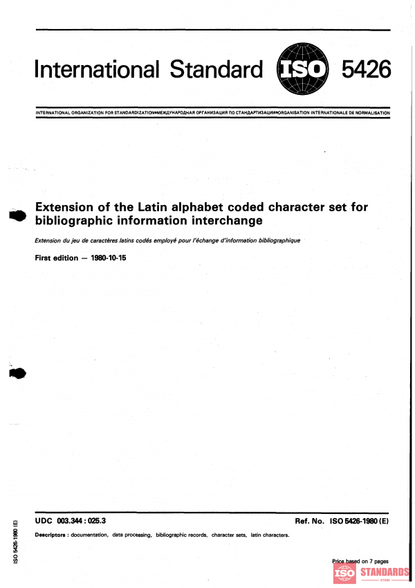ISO 5426:1980 PDF