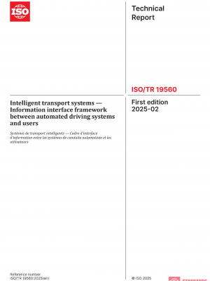 ISO/TR 19560:2025 PDF
