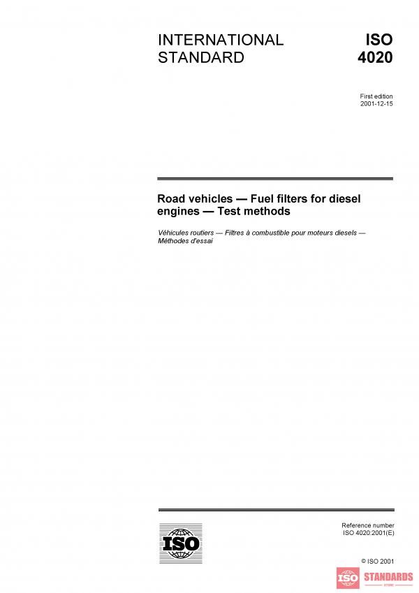 ISO 4020:2001 PDF