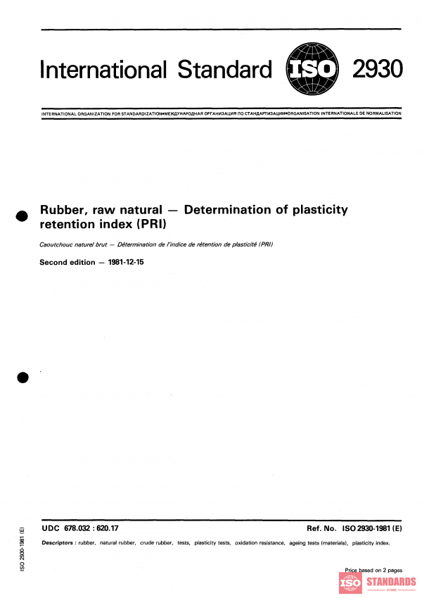 ISO 2930:1981 PDF