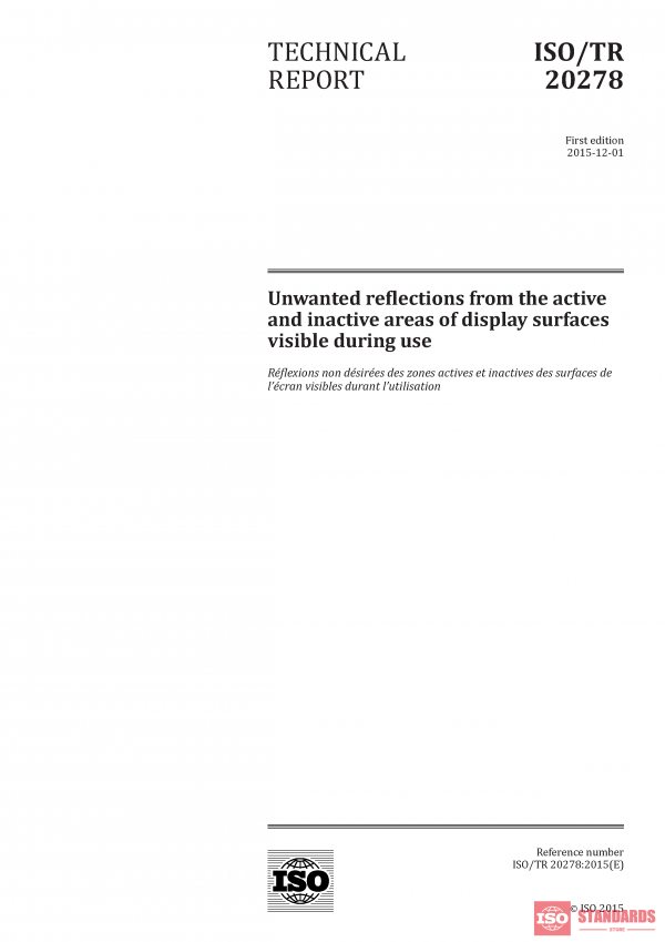 ISO/TR 20278:2015 PDF