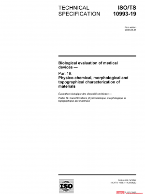 ISO/TS 10993-19:2006 PDF