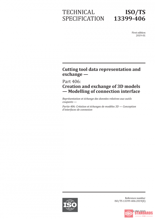 ISO/TS 13399-406:2019 PDF