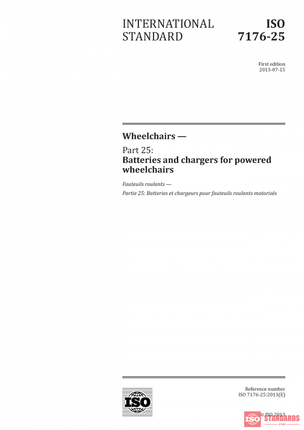 ISO 7176-25:2013 PDF