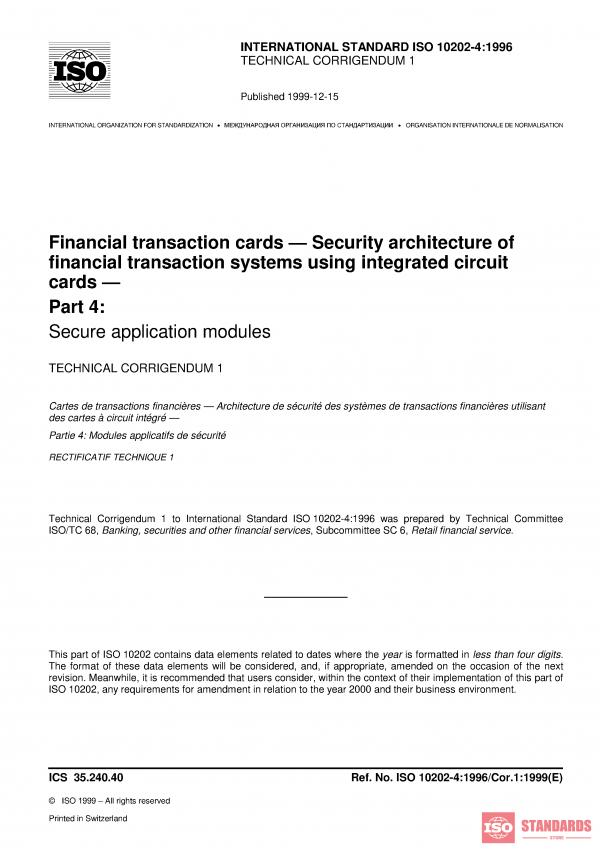 ISO 10202-4:1996/Cor 1:1999 PDF