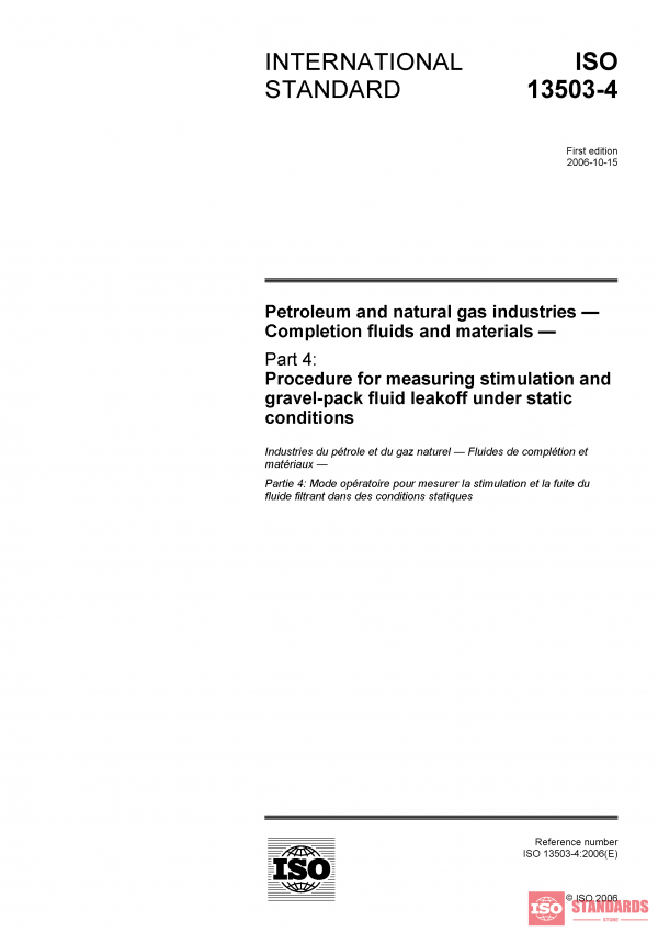 ISO 13503-4:2006 PDF