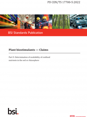PD CEN/TS 17700 WG-5:2022 PDF