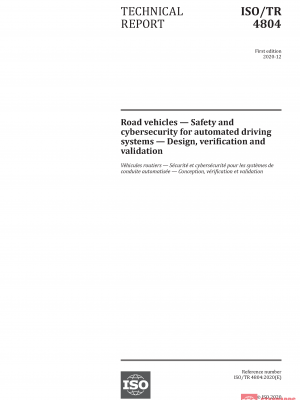 ISO/TR 4804:2020 PDF