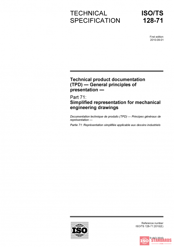 ISO/TS 128-71:2010 PDF