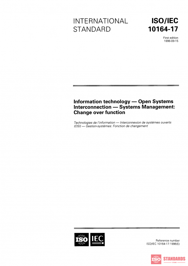 ISO/IEC 10164-17:1996 PDF