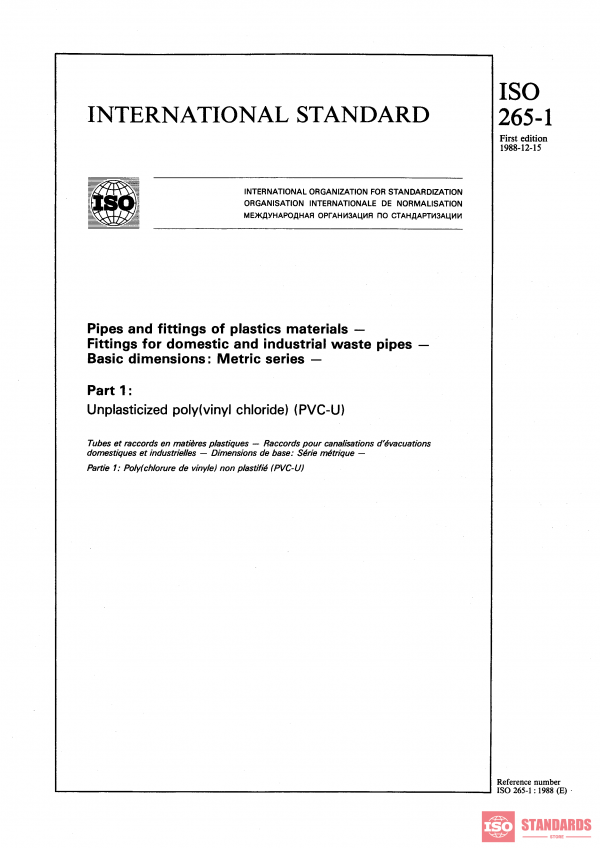 ISO 265-1:1988 PDF