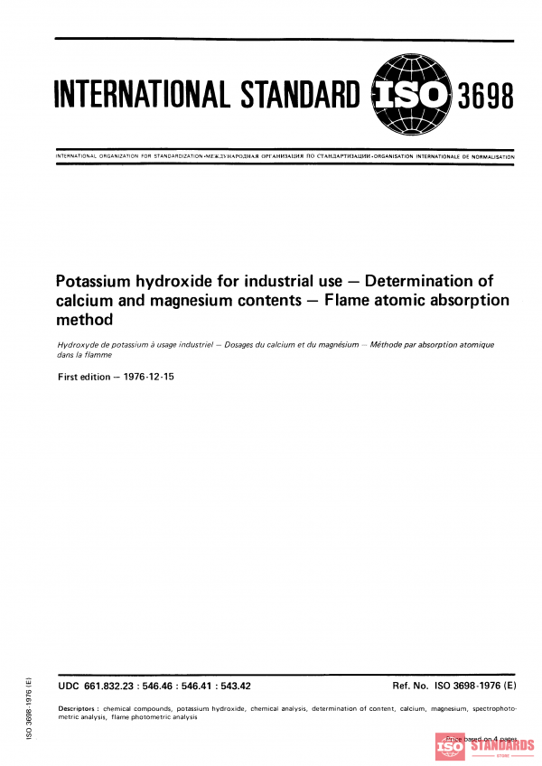 ISO 3698:1976 PDF