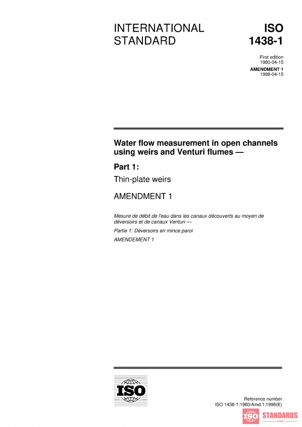 ISO 1438-1:1980/Amd 1:1998 PDF