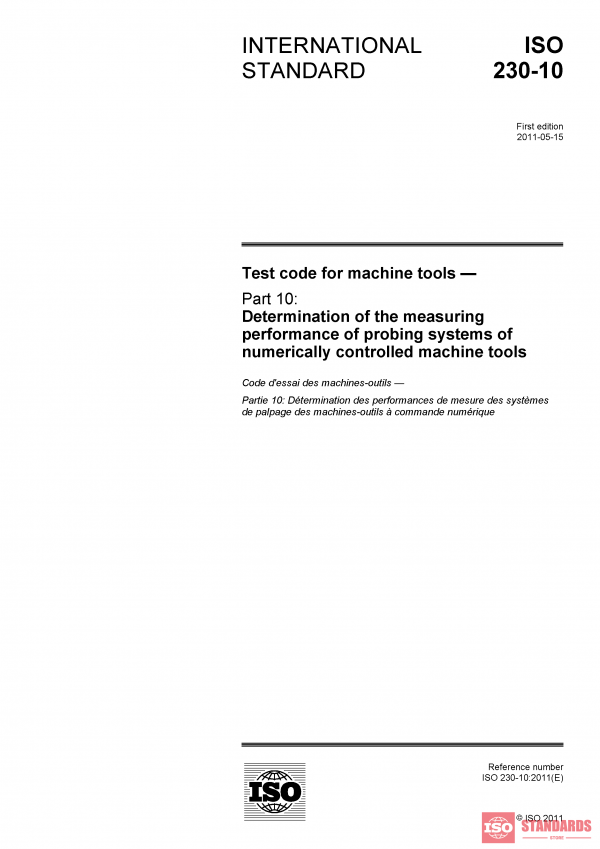 ISO 230-10:2011 PDF