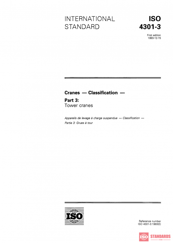 ISO 4301-3:1993 PDF