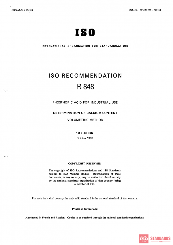 ISO/R 848:1968 PDF