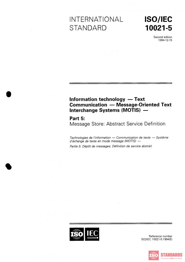 ISO/IEC 10021-5:1994 PDF