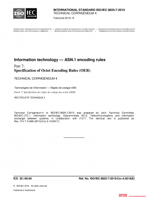 ISO/IEC 8825-7:2015/COR4:2018 PDF