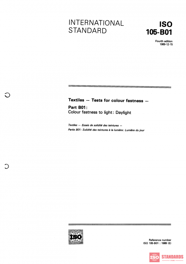 ISO 105-B01:1989 PDF