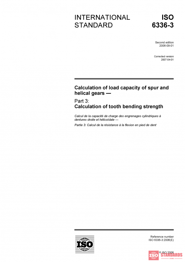 ISO 6336-3:2006 PDF