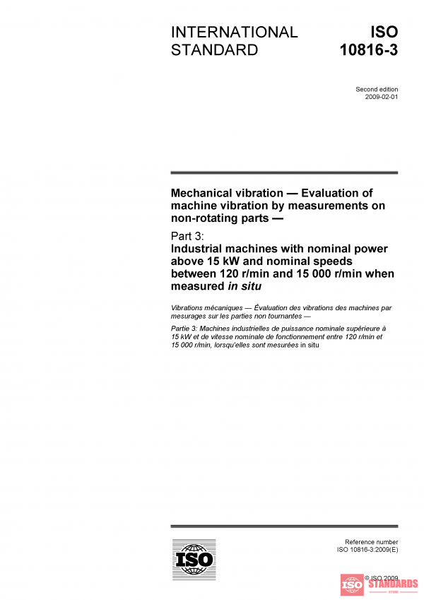 ISO 10816-3:2009 PDF