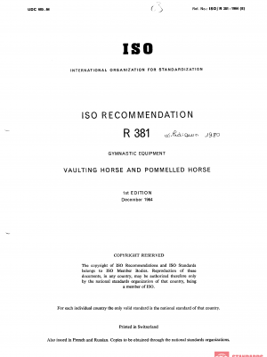 ISO/R 381:1964 PDF