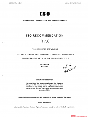 ISO/R 708:1968 PDF