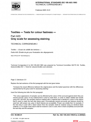 ISO 105-A03:1993/Cor 2:2005 PDF