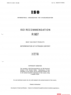 ISO/R 937:1969 PDF