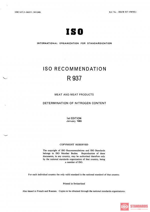 ISO/R 937:1969 PDF