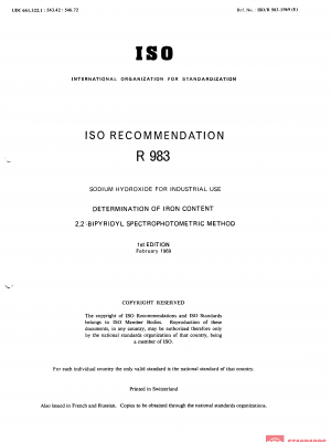 ISO/R 983:1969 PDF