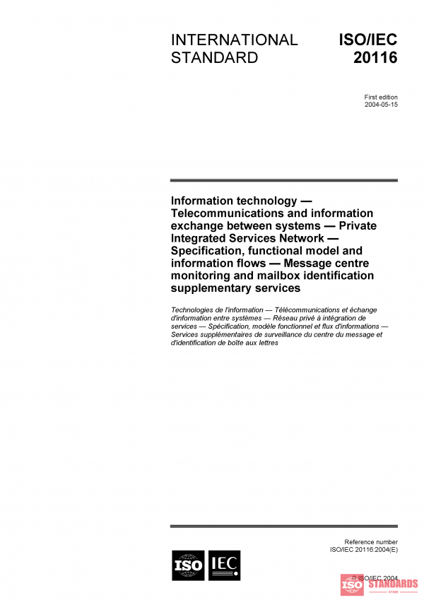 ISO/IEC 20116:2004 PDF