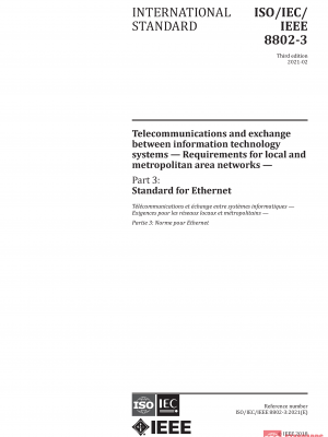 ISO/IEC/IEEE 8802-3:2021 PDF