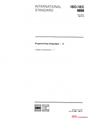 ISO/IEC 9899:1990 PDF