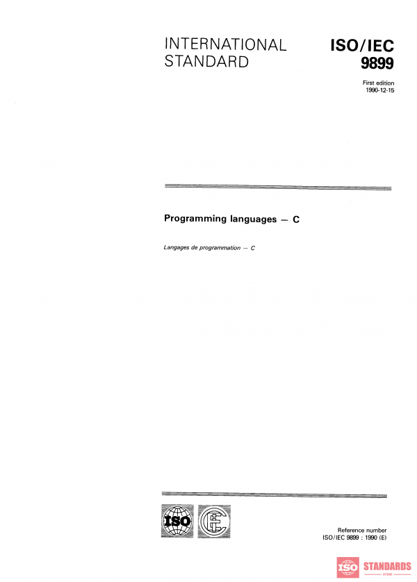 ISO/IEC 9899:1990 PDF